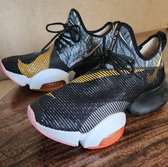NEW! Nike Air Zoom SuperRep - Summer Black Tropical Laser Orange Sz 8 - Picture 1 of 9